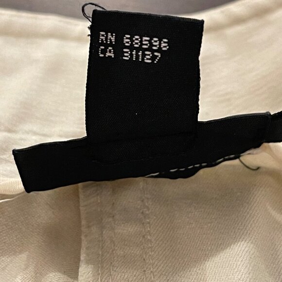 DKNY Women's  Pleated Ankle Trousers Size 8 Cream - Picture 8 of 11